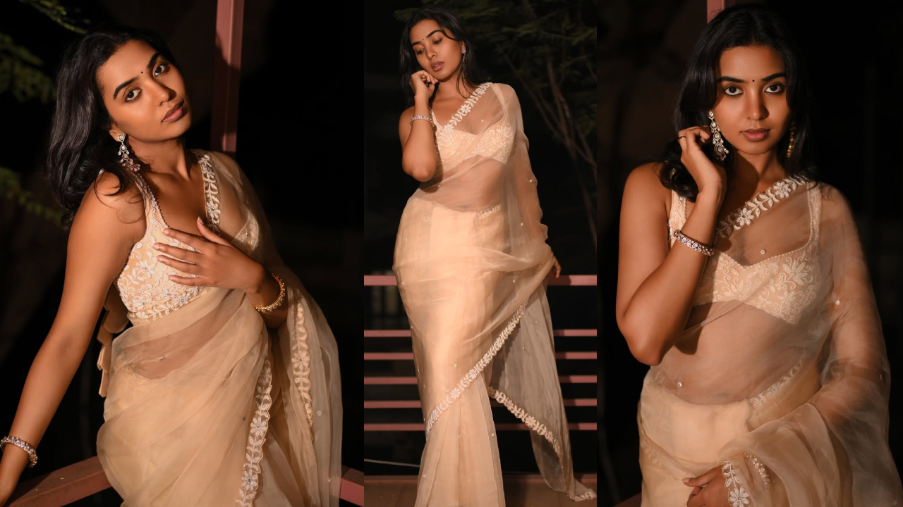 Shivathmika: ట్రాన్స్పరెంట్ శారీలో శివాత్మిక గ్లామర్ ట్రీట్..ఫొటోలు