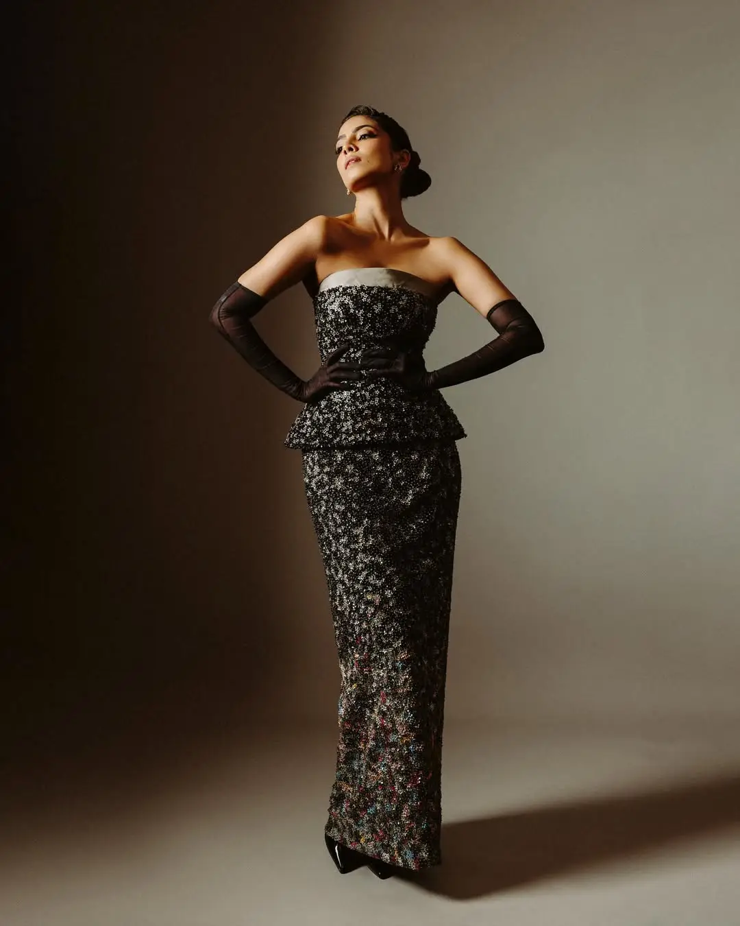 Malavika Mohanan looks stunning in a black dress