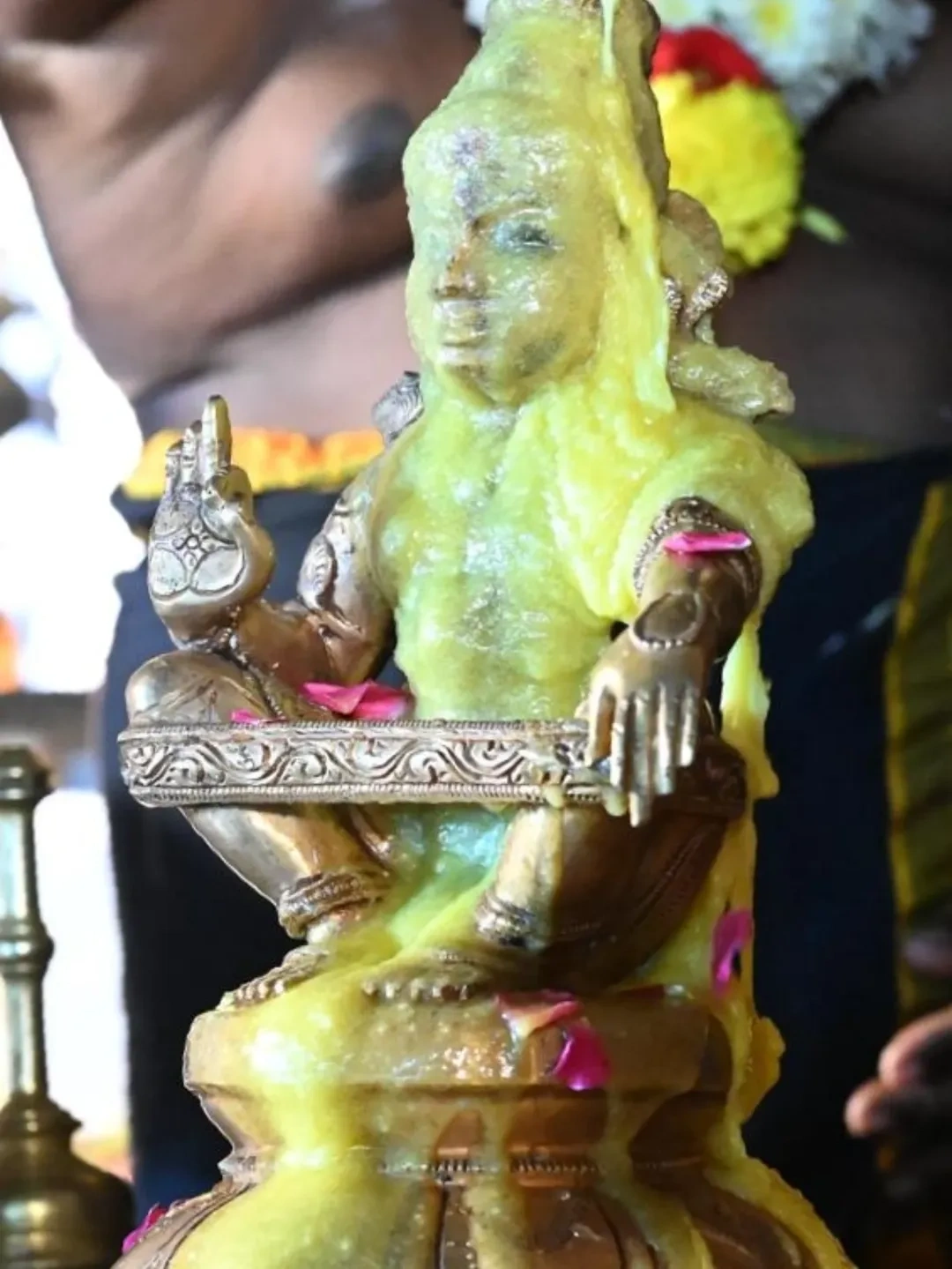 Nara Lokesh Participated in Ayyappa Swamy Padi pooja in Mangalagiri