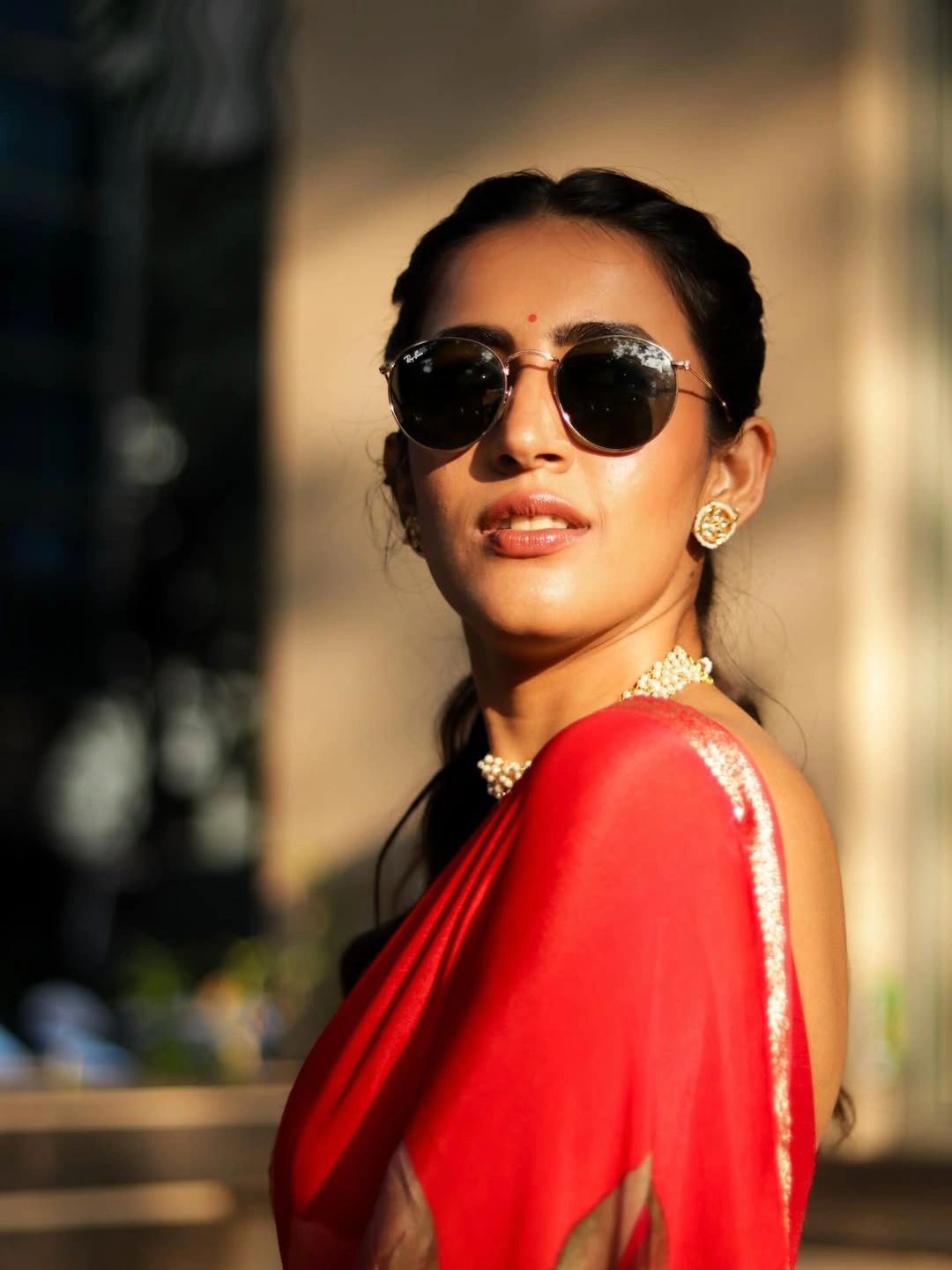 Niharika Konidela Stylish Looks in Saree