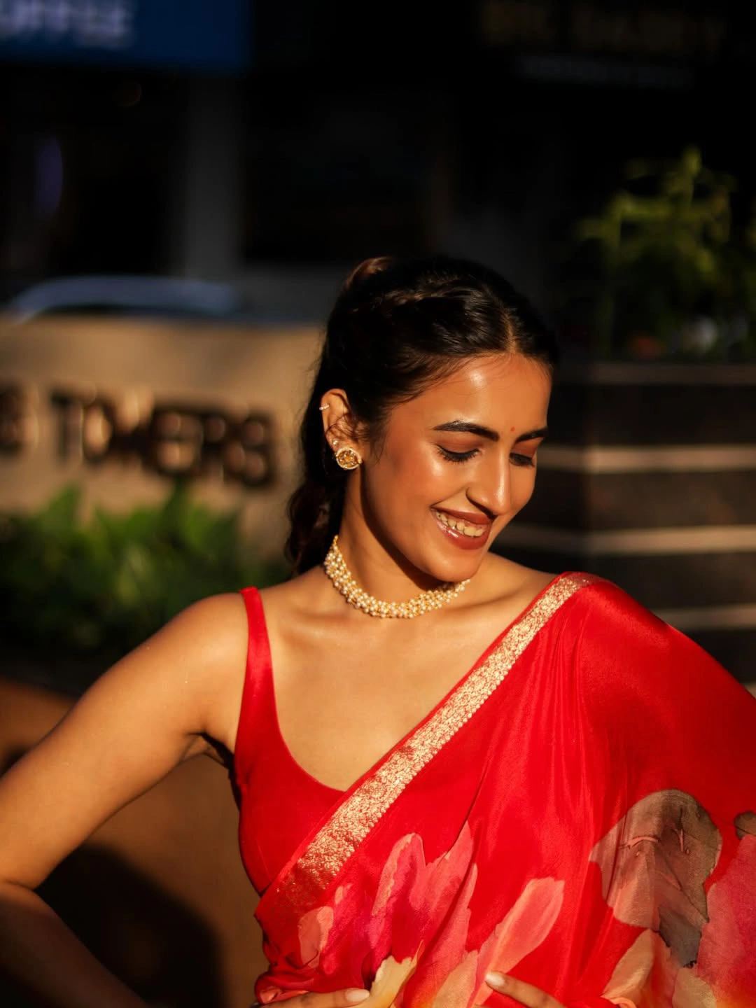 Niharika Konidela Stylish Looks in Saree