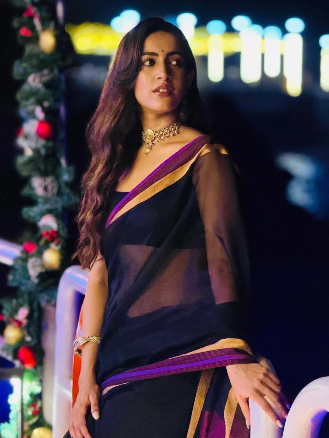 Niharika Konidela Stunning Looks in Saree