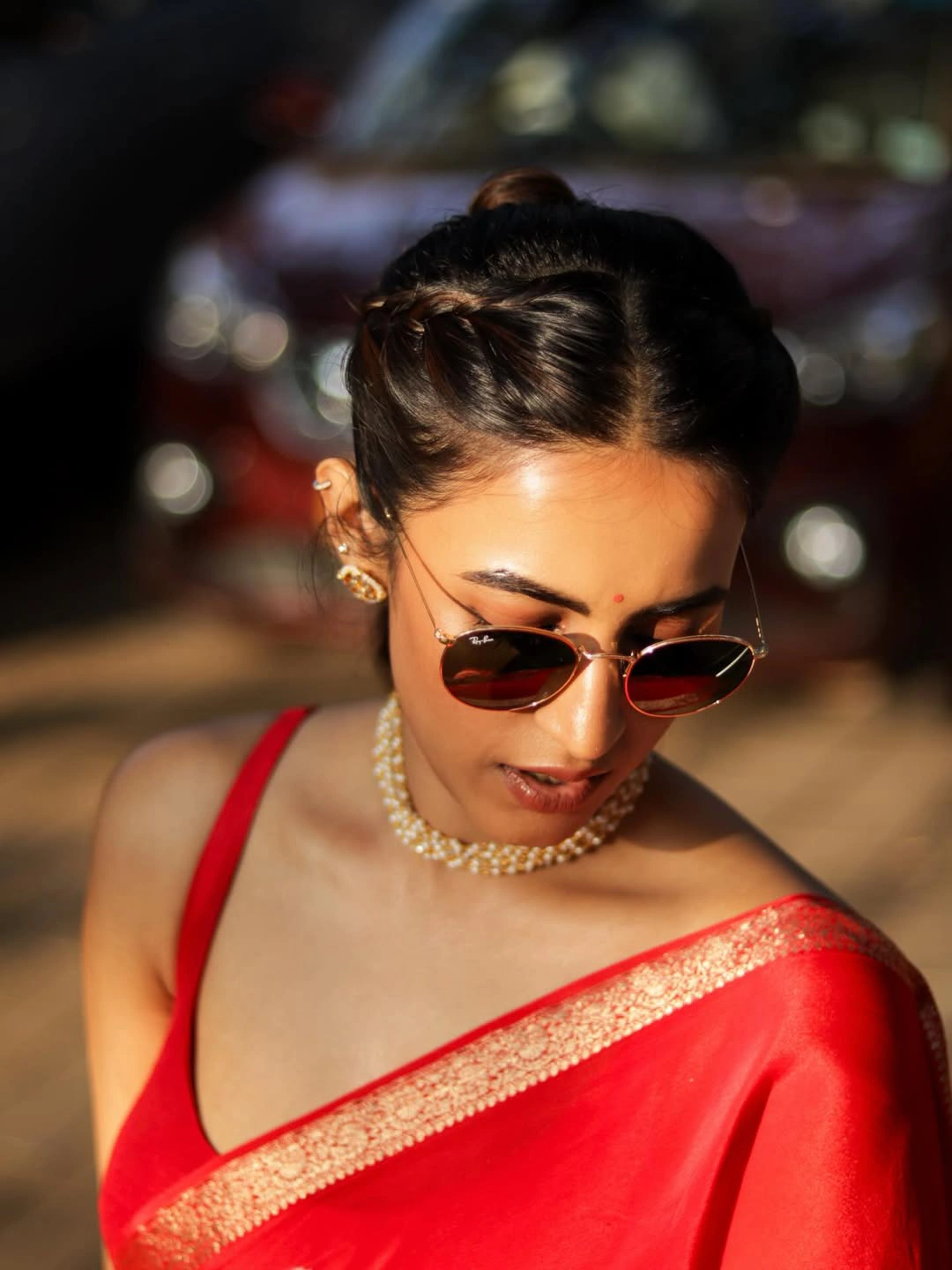 Niharika Konidela Stylish Looks in Saree