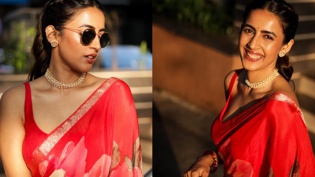 Niharika Konidela : ఎరుపు చీరలో కళ్ళజోడు పెట్టి.. నిహారిక కొణిదెల స్టైలిష్ లుక్స్..