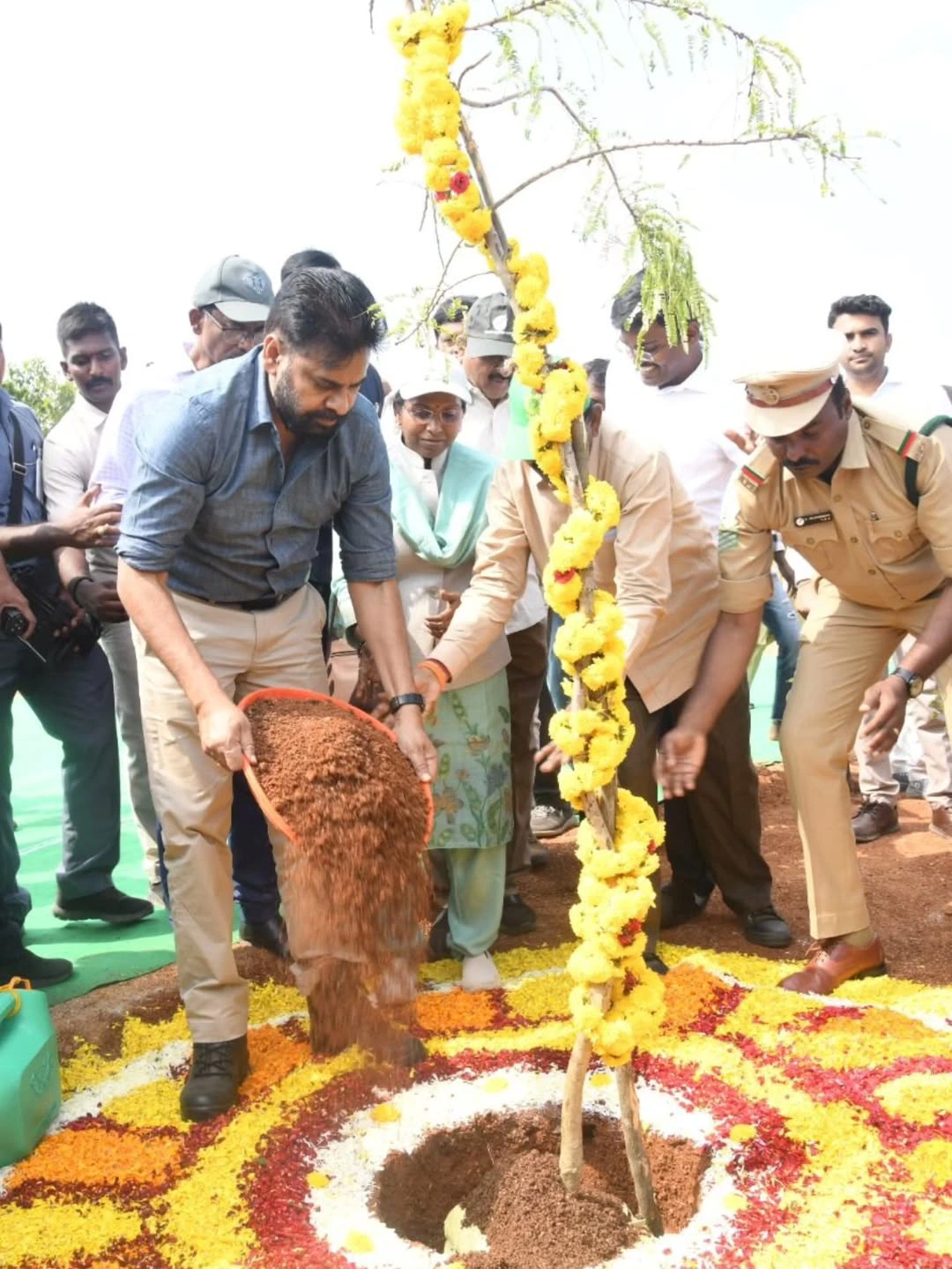 Pawan Kalyan Visitis Kumki Elephants
