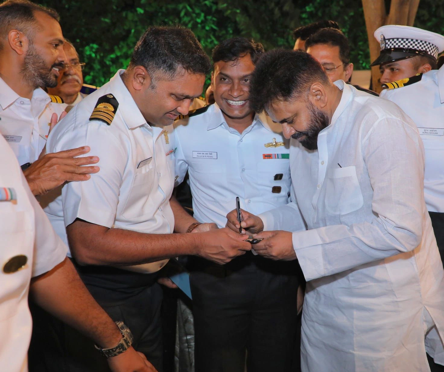 Pawan Kalyan Attends Navy Day Preparatory Events with Son Akira Nandan