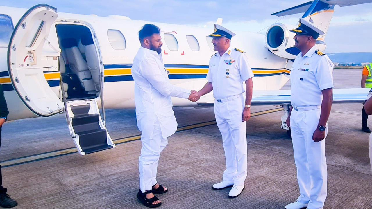 Pawan Kalyan Attends Navy Day Preparatory Events with Son Akira Nandan