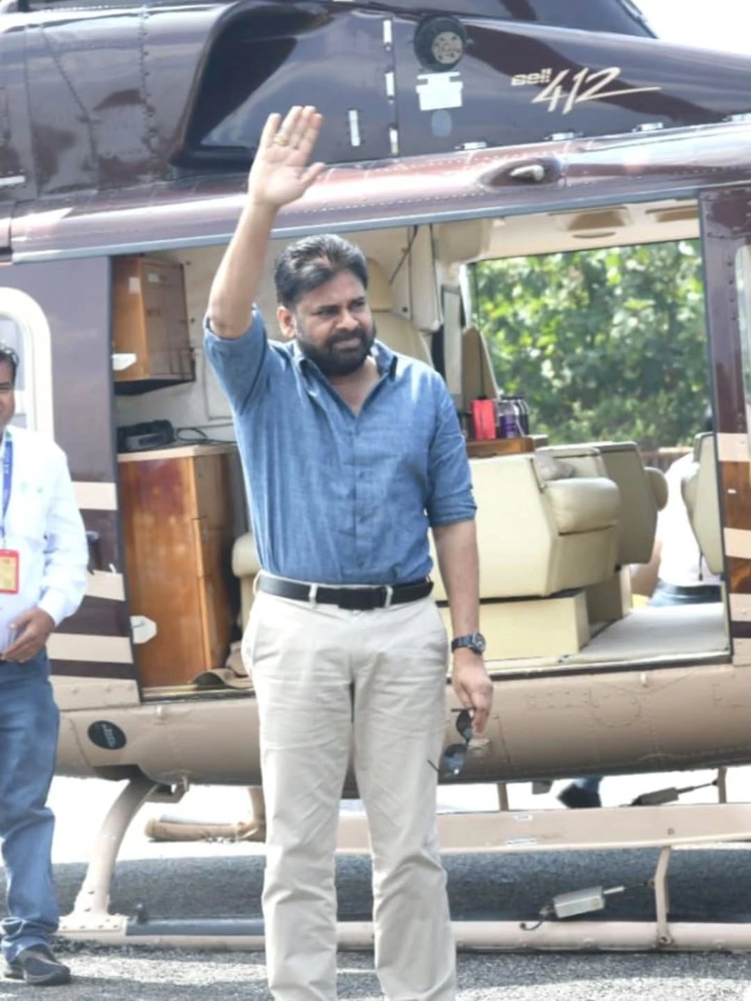 Pawan Kalyan Visitis Kumki Elephants