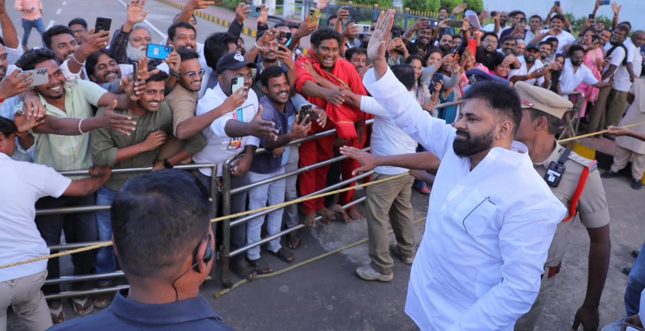 Pawan Kalyan Attends Navy Day Preparatory Events with Son Akira Nandan
