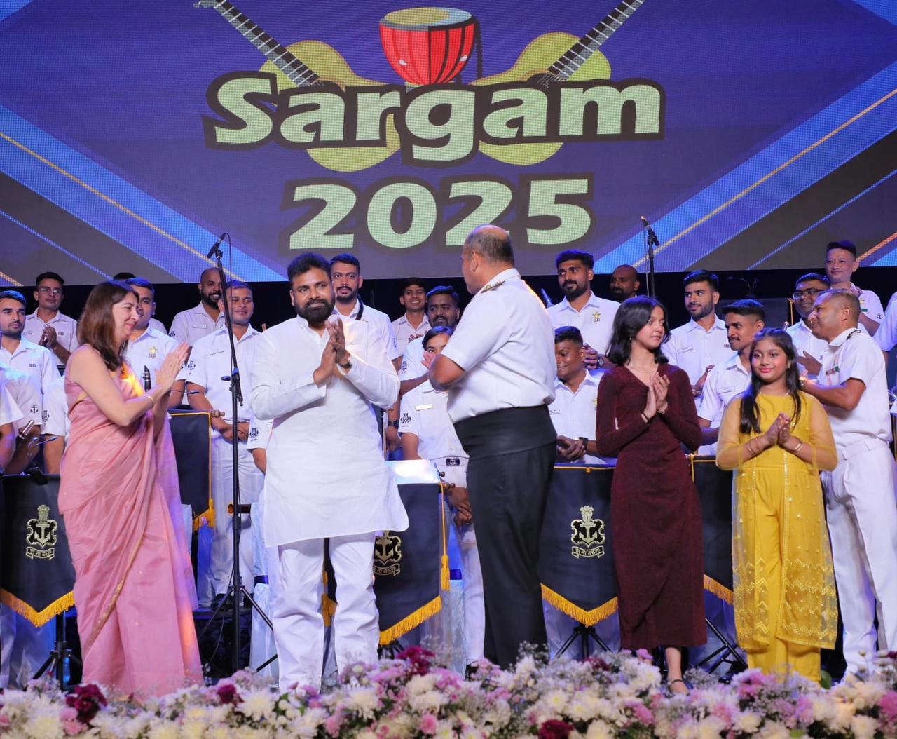 Pawan Kalyan Attends Navy Day Preparatory Events with Son Akira Nandan