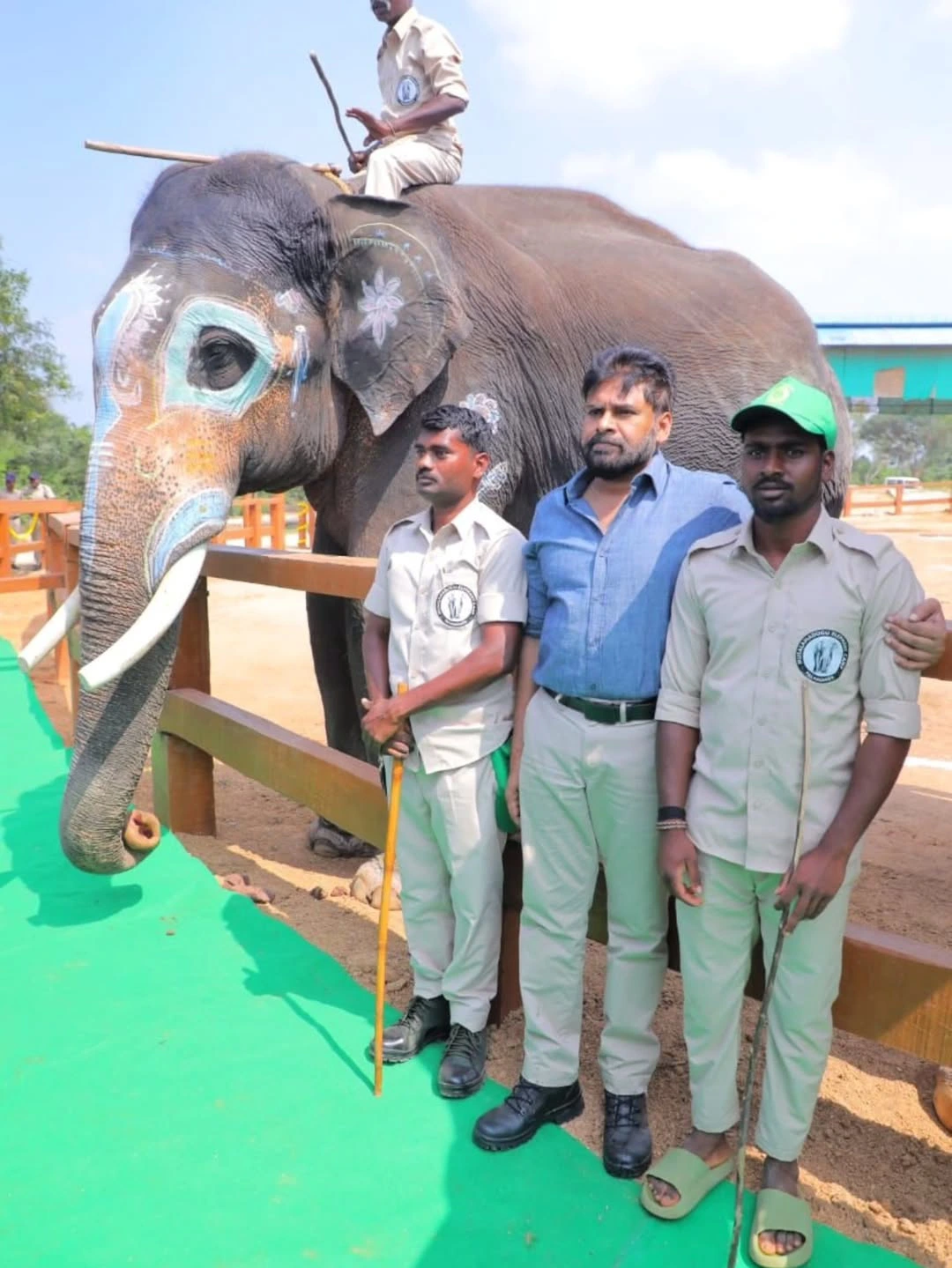 Pawan Kalyan Visitis Kumki Elephants