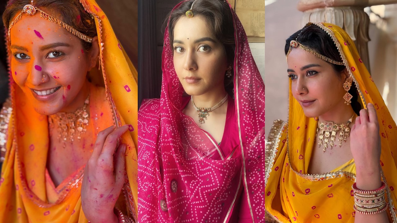 Raashii Khanna : గోపిక లుక్స్ తో రాశిఖన్నా.. బాలీవుడ్ సినిమా వర్కింగ్ స్టిల్స్..