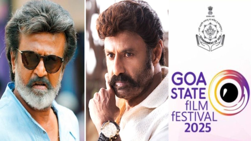 Rajinikanth-Balakrishna felicitated at the 56th Goa International Film Festival of India