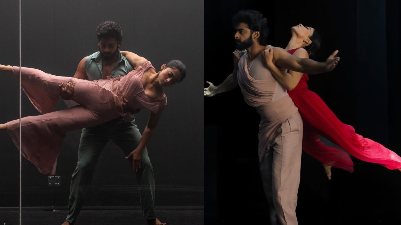 Rashmika Mandanna : దీక్షిత్ – రష్మిక మందన్న డ్యాన్స్ వర్కింగ్ స్టిల్స్.. ది గర్ల్ ఫ్రెండ్ నుంచి..