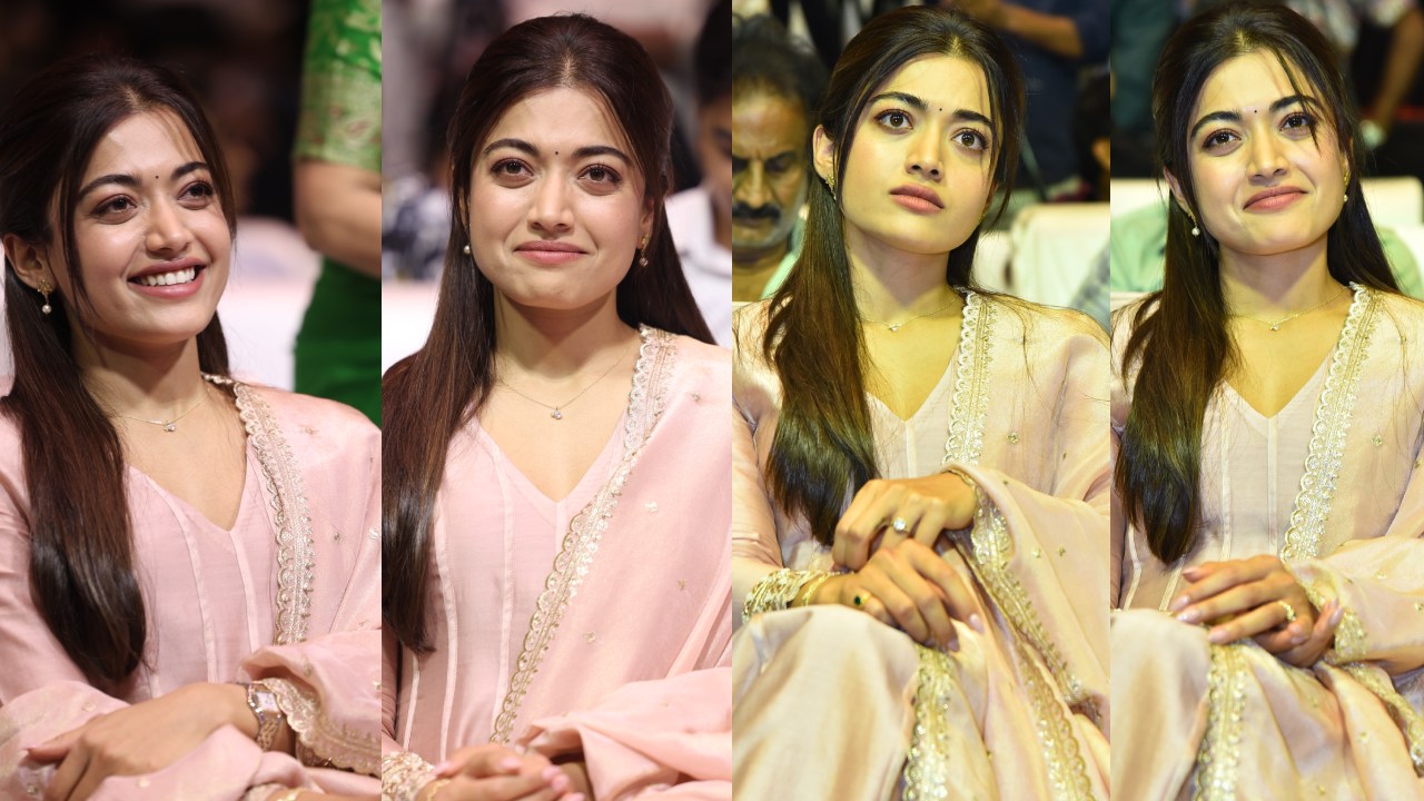 Rashmika Mandanna : సింపుల్ గా పంజాబీ డ్రెస్ లో.. రష్మిక క్యూట్ ఫొటోలు.. ‘ది గర్ల్ ఫ్రెండ్’ సక్సెస్ మీట్..
