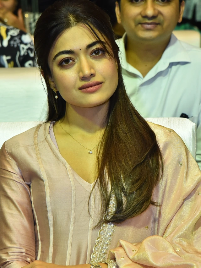 Rashmika Mandanna Cute Looks from The Girlfriend Success Meet