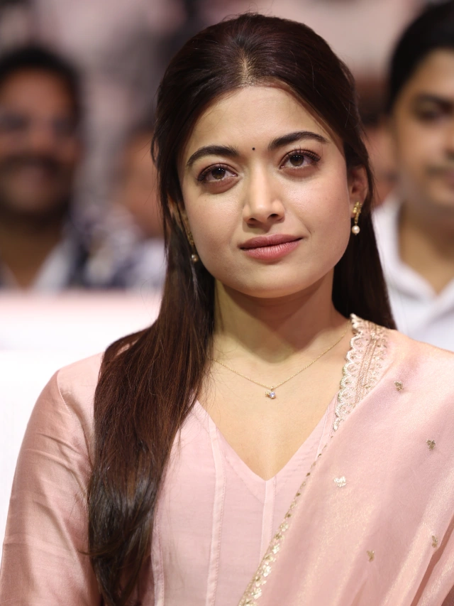 Rashmika Mandanna Cute Looks from The Girlfriend Success Meet