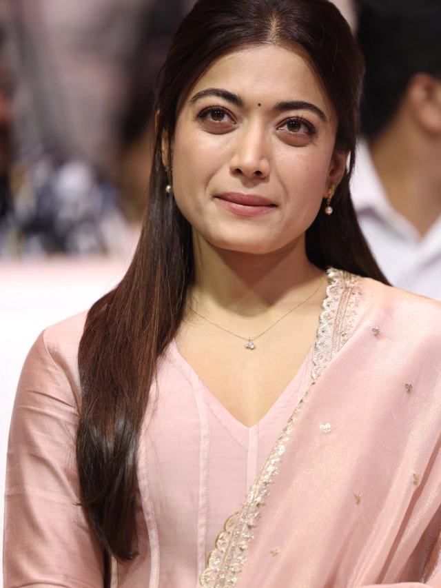 Rashmika Mandanna Cute Looks from The Girlfriend Success Meet