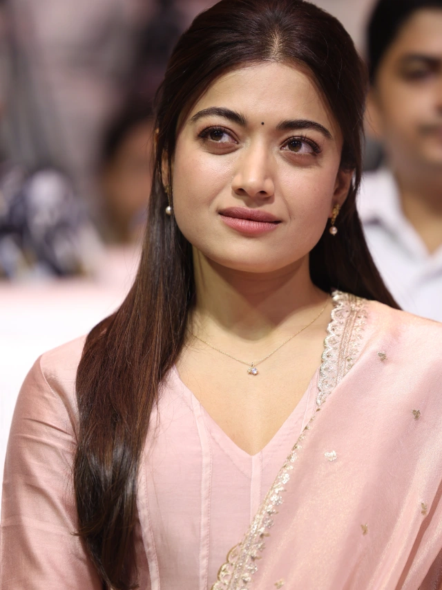Rashmika Mandanna Cute Looks from The Girlfriend Success Meet