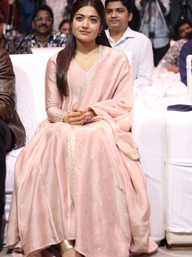 Rashmika Mandanna Cute Looks from The Girlfriend Success Meet