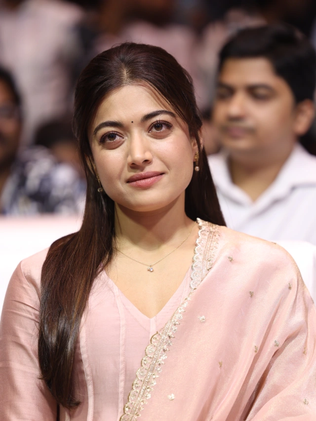 Rashmika Mandanna Cute Looks from The Girlfriend Success Meet