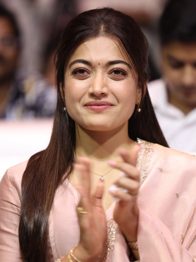 Rashmika Mandanna Cute Looks from The Girlfriend Success Meet