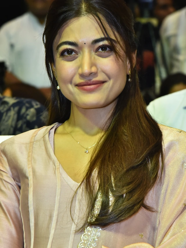 Rashmika Mandanna Cute Looks from The Girlfriend Success Meet