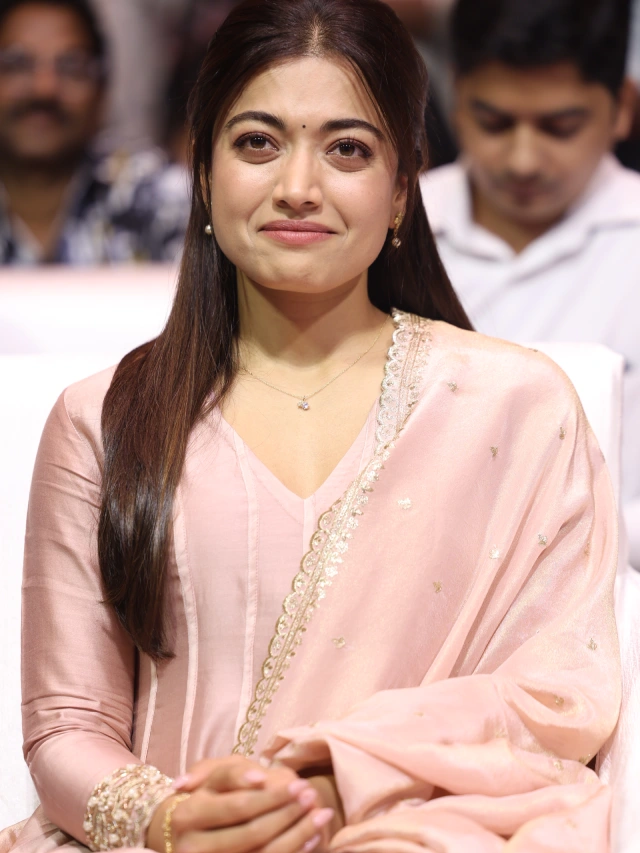 Rashmika Mandanna Cute Looks from The Girlfriend Success Meet