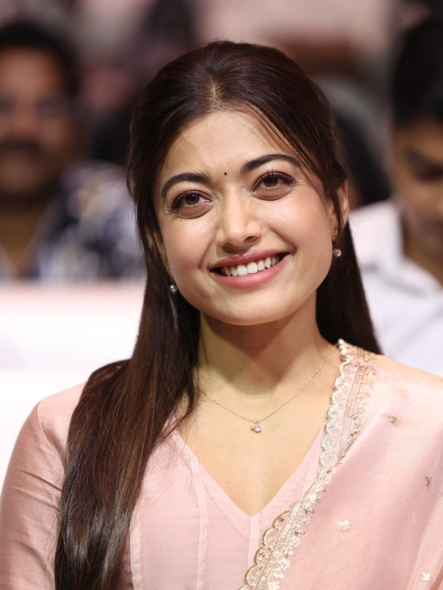 Rashmika Mandanna Cute Looks from The Girlfriend Success Meet