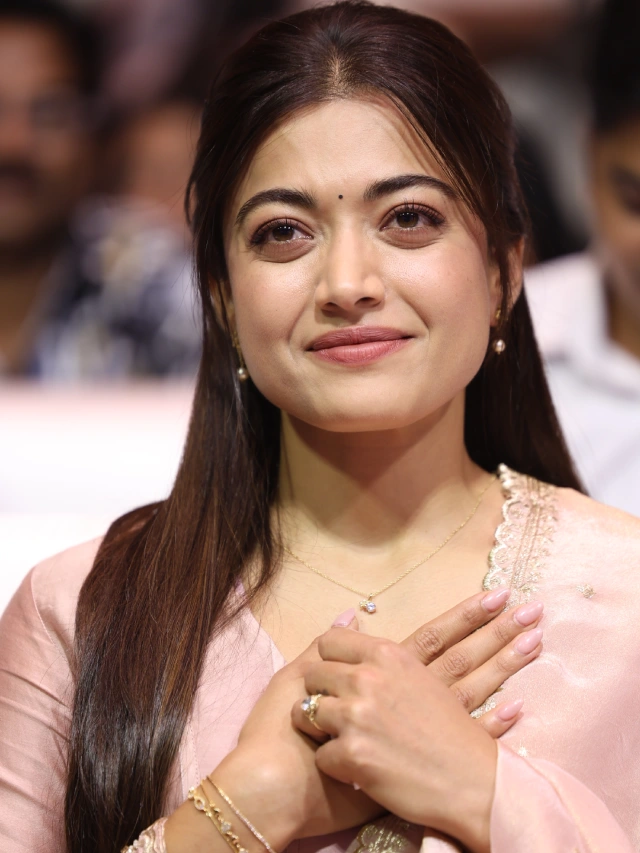 Rashmika Mandanna Cute Looks from The Girlfriend Success Meet