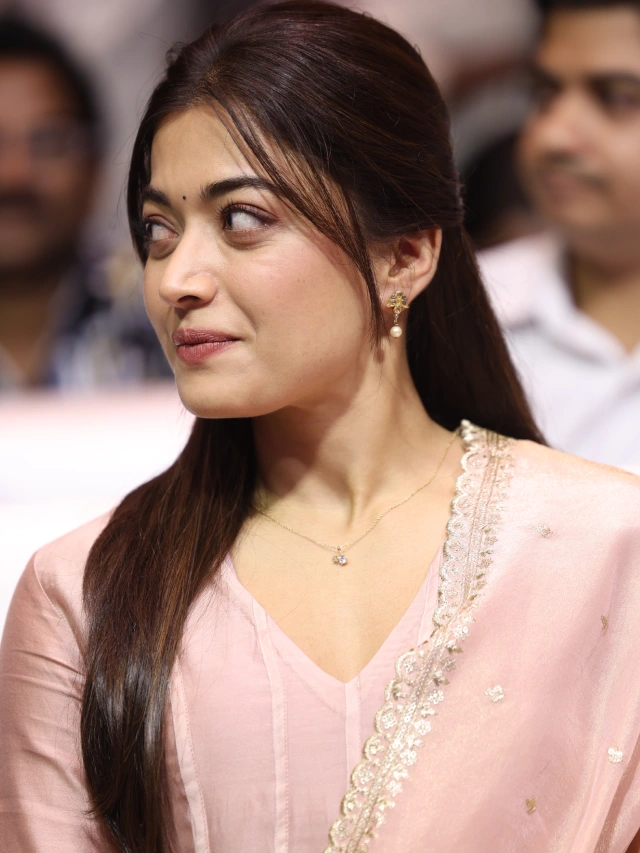 Rashmika Mandanna Cute Looks from The Girlfriend Success Meet