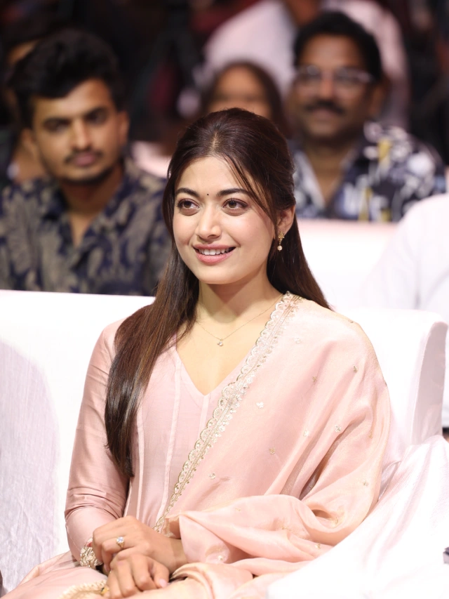 Rashmika Mandanna Cute Looks from The Girlfriend Success Meet