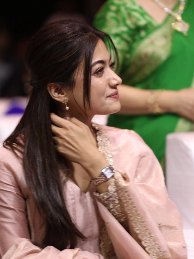 Rashmika Mandanna Cute Looks from The Girlfriend Success Meet