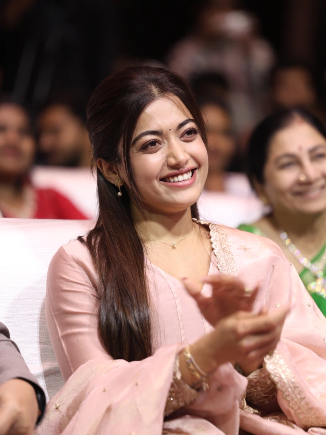 Rashmika Mandanna Cute Looks from The Girlfriend Success Meet