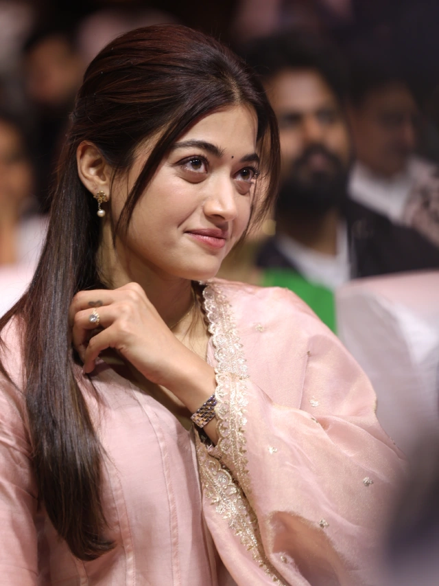 Rashmika Mandanna Cute Looks from The Girlfriend Success Meet
