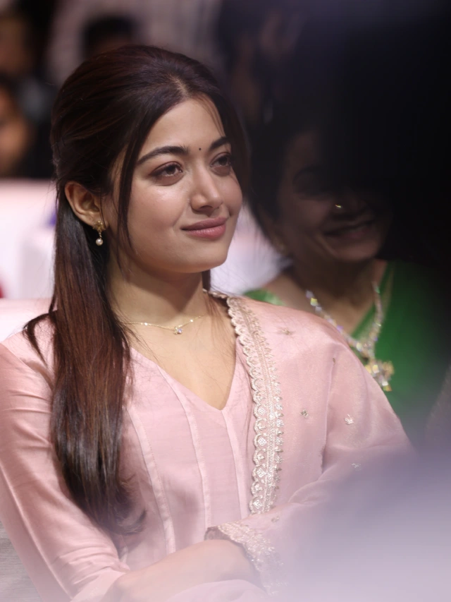 Rashmika Mandanna Cute Looks from The Girlfriend Success Meet