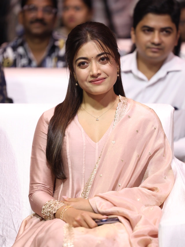 Rashmika Mandanna Cute Looks from The Girlfriend Success Meet