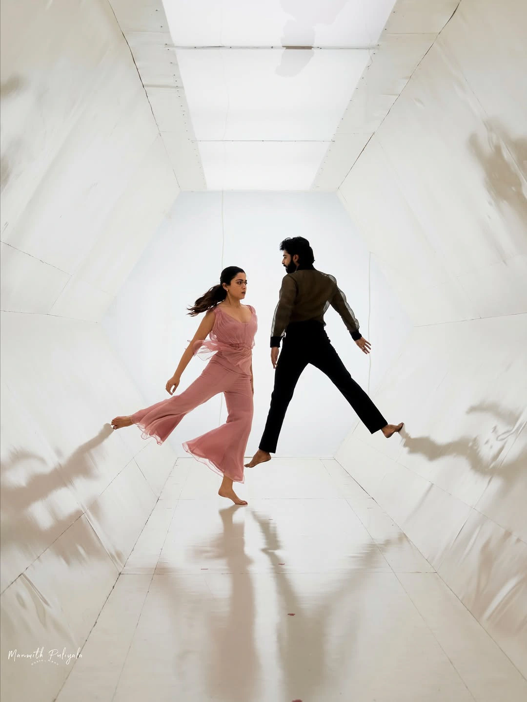 Rashmika Mandanna Dheekshithh Shetty Dance Working Stills