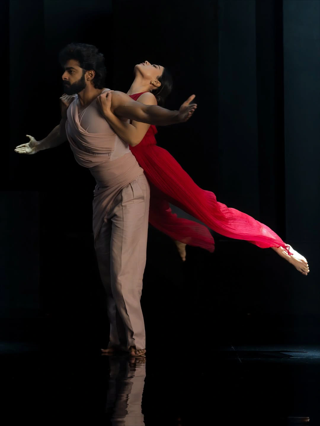 Rashmika Mandanna Dheekshithh Shetty Dance Working Stills