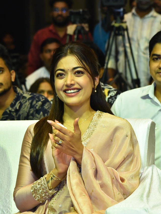 Rashmika Mandanna Cute Looks from The Girlfriend Success Meet