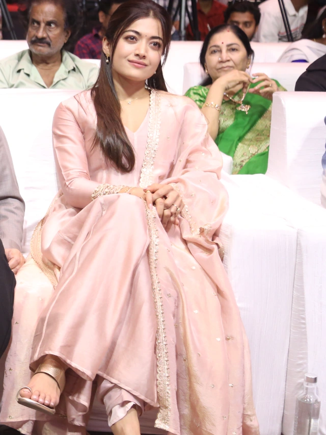 Rashmika Mandanna Cute Looks from The Girlfriend Success Meet