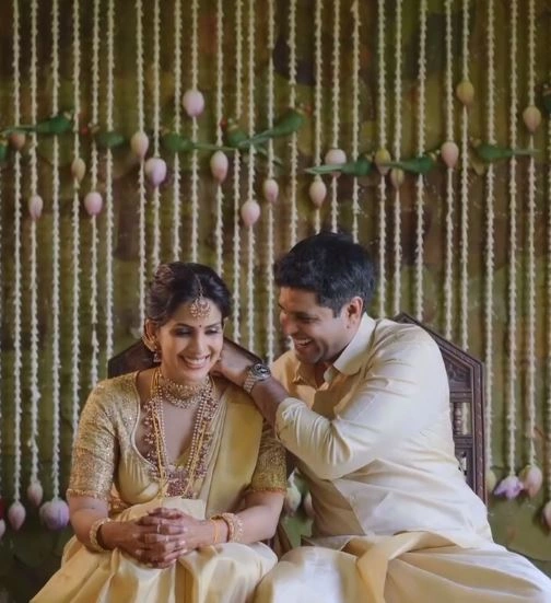 Samyuktha Shanmughanathan Aniruda Srikkanth Wedding Photos