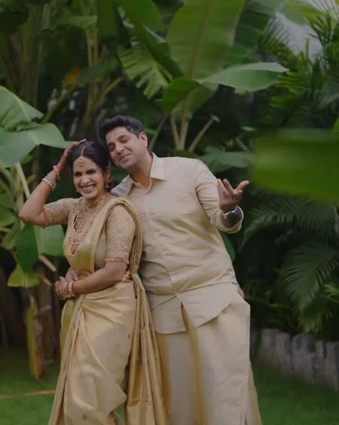 Samyuktha Shanmughanathan Aniruda Srikkanth Wedding Photos