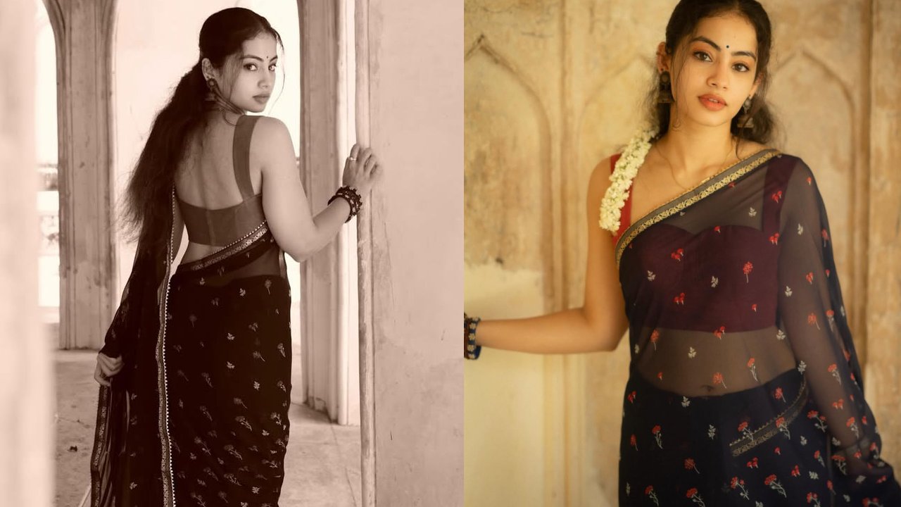 Shriya Kontham : నలుపు చీరలో మల్లెపూలు పెట్టి.. శ్రియ కొణతం ఫొటోలు వైరల్..