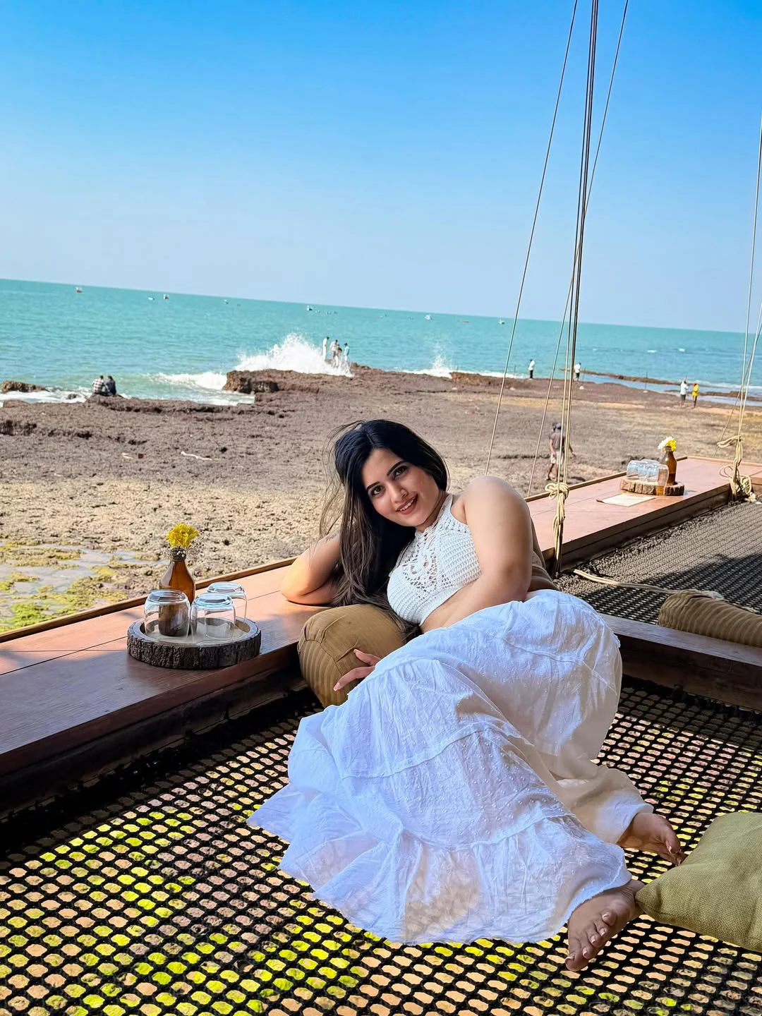 Sravanthi Chokarapu Enjoying Vacation in Goa