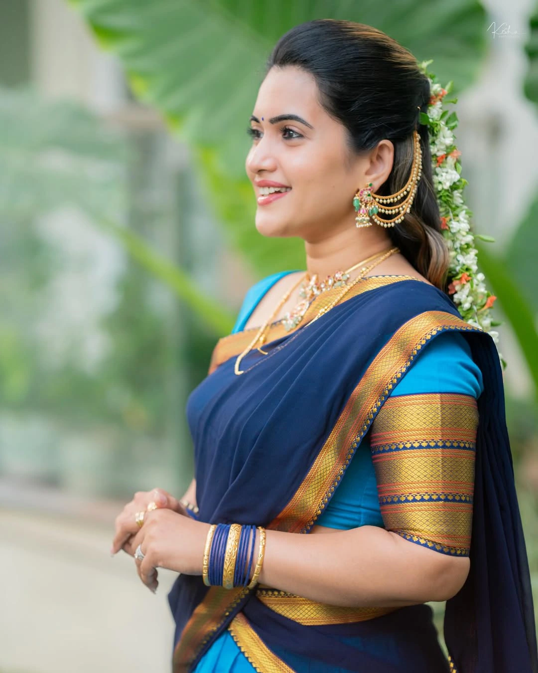 Sravanthi Chokarapu Traditional Telugu Girl Looks