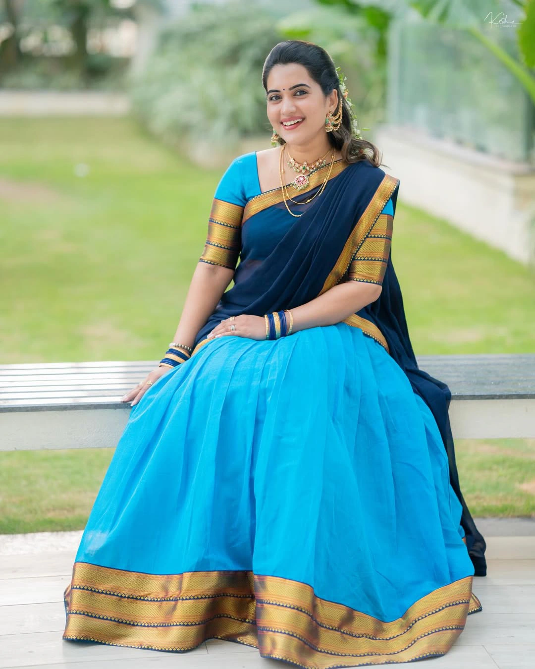 Sravanthi Chokarapu Traditional Telugu Girl Looks