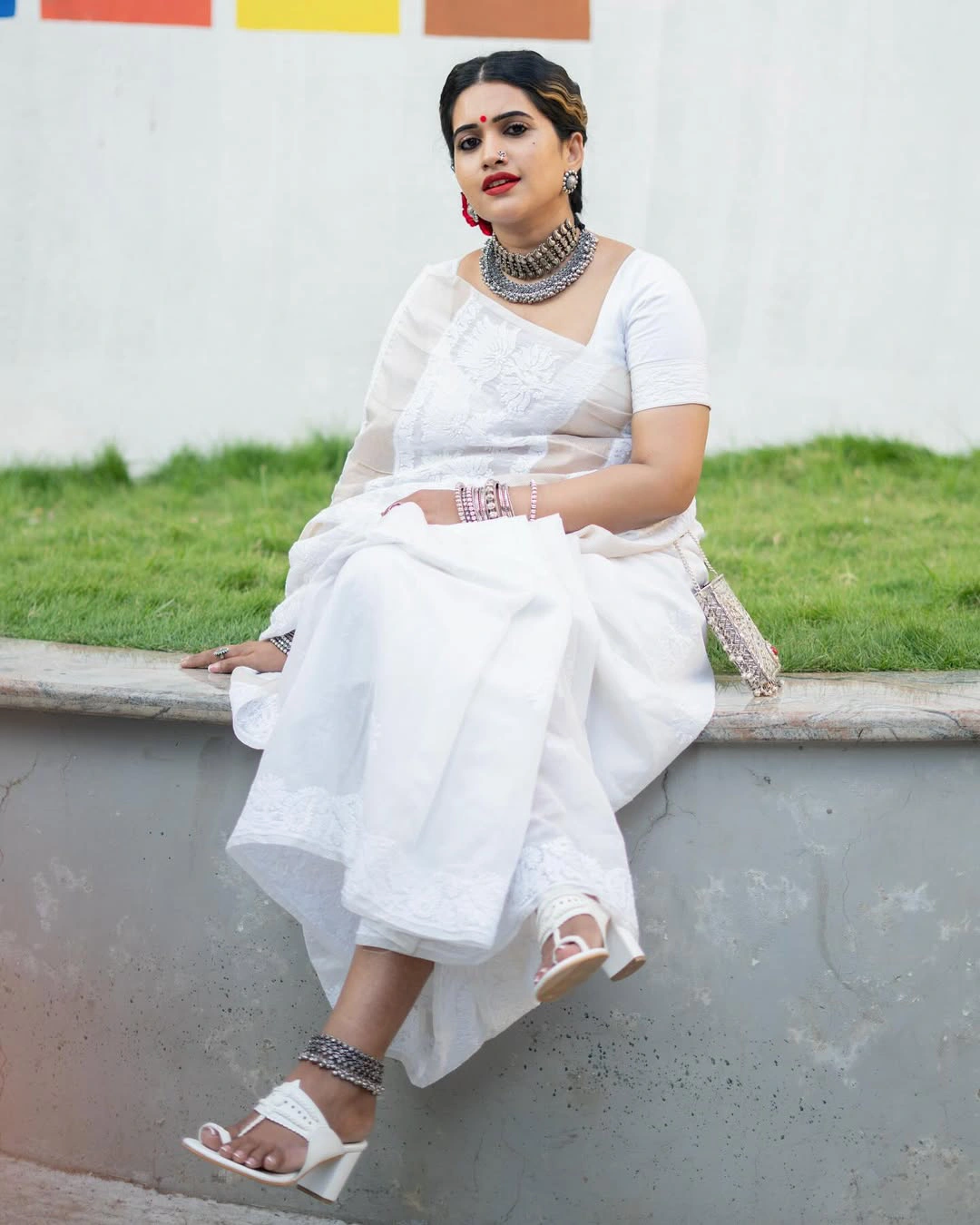 Sravanthi Chokarapu Dressed like Gangubai Kathiawadi