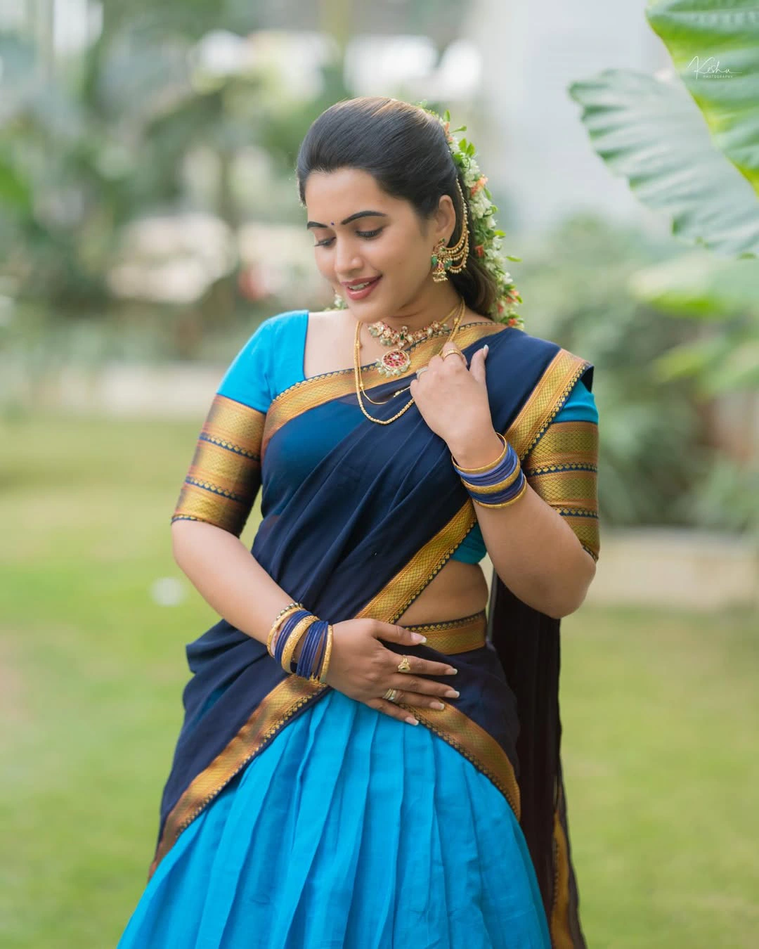 Sravanthi Chokarapu Traditional Telugu Girl Looks