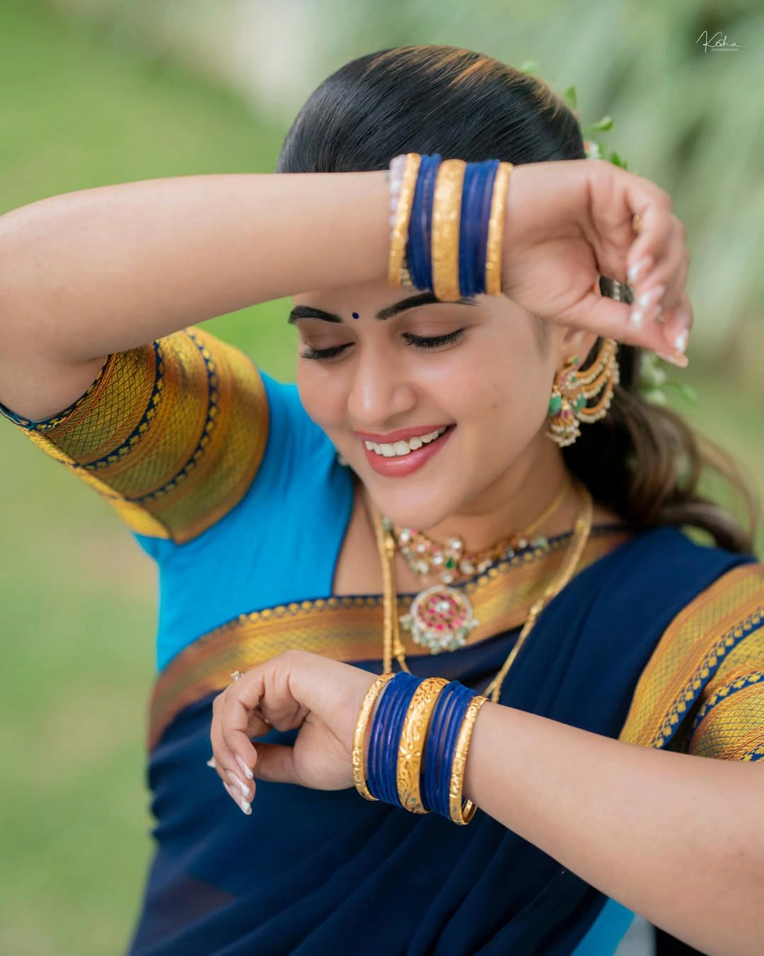 Sravanthi Chokarapu Traditional Telugu Girl Looks
